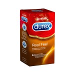 DUREX REAL FEEL - Caja de 24 preservativos.